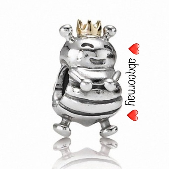 Pandora Jewelry - EUC Pandora 790227 Sterling Silver & 14k Yellow Gold Queen Bee Charm